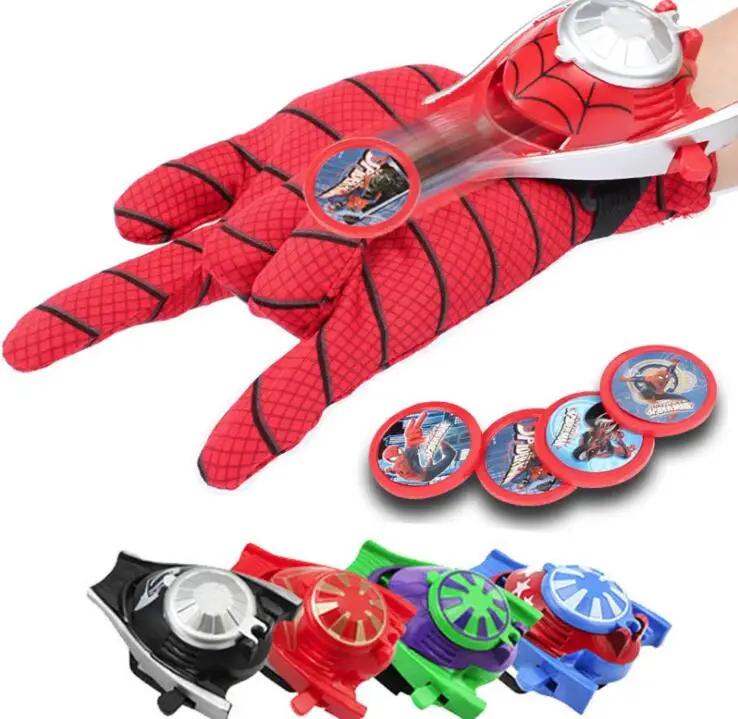 

Marvel Superhero Batman Wrist Launchers Spiderman Gloves Launcher For Kids Party Gift Kids ToyHalloween Cosplay Costume