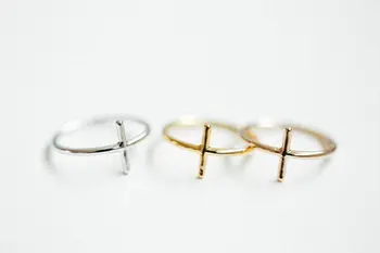 

30pcs/Lot Slim cross knuckle ring ,Silver plated ring For Women wholesale