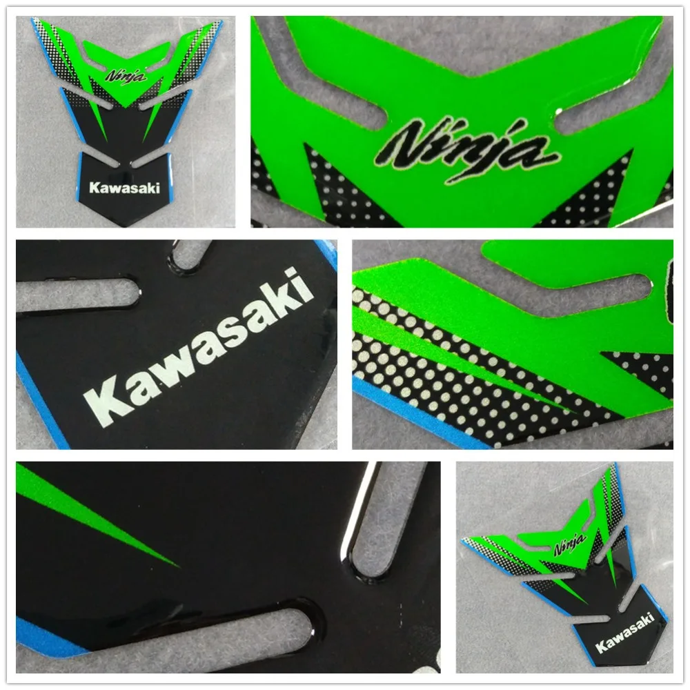 3D защитная накладка на бак мотоцикла Стикеры углерода пайки Черный для Kawasaki Ninja 400 250R 400R 250 650 H2 300 1000