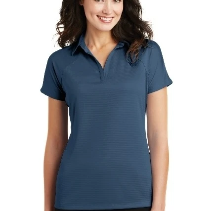 Port Authority L575 Ladies Crossover Raglan Polo Regatta Blue - Extra Large