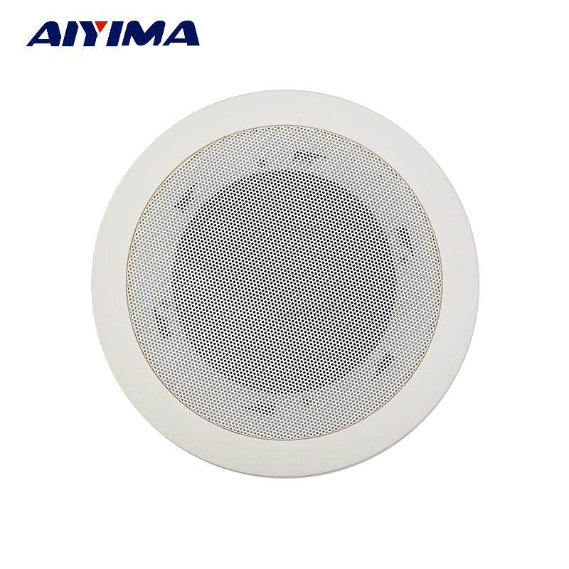 

AIYIMA 2Pcs 5.5inch Ceiling Speaker Public Broadcasting Background Music Ceiling Radio Speakers with Rear Cover