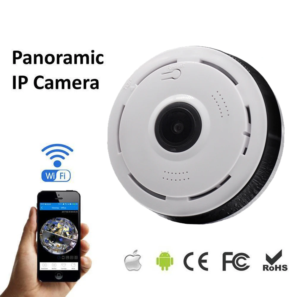 font b Wireless b font 360 Degree Panorama Camera Wifi 960P HD IP Camera P2P