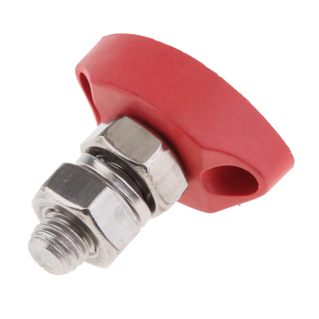Red Junction Block Power Post Insulated Terminal Stud 10mm 3//8/"