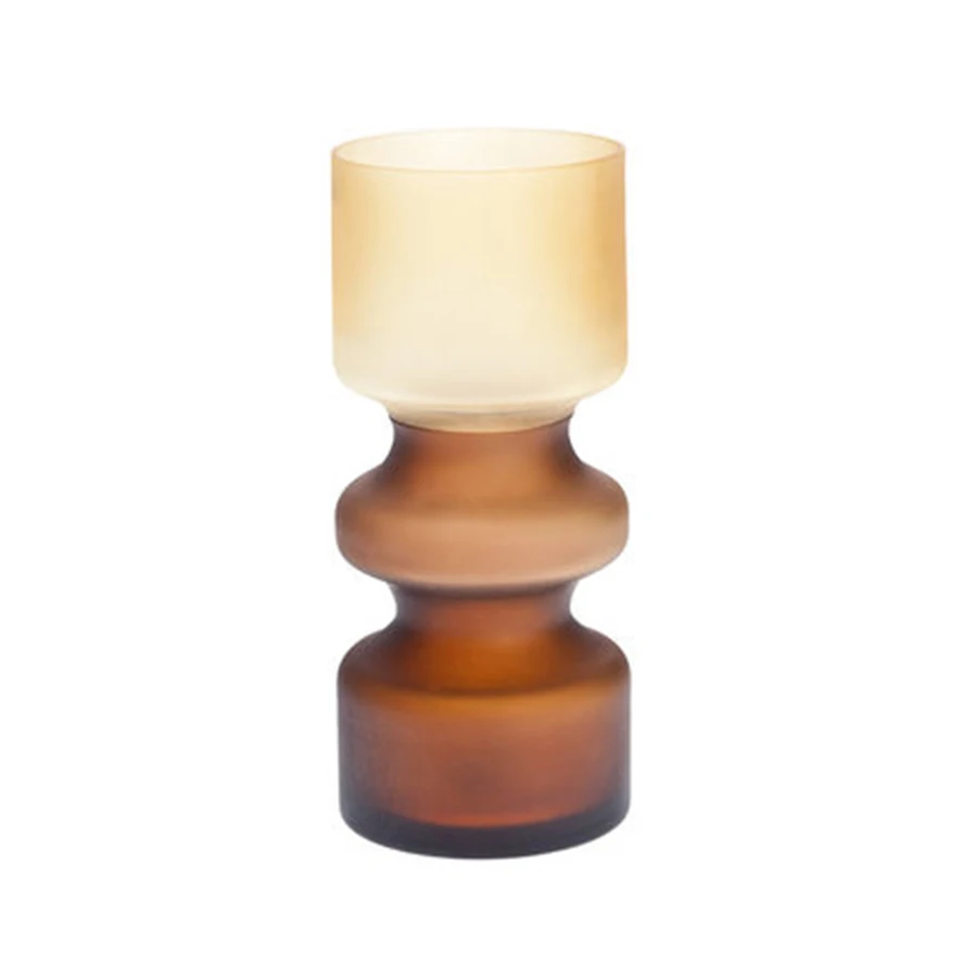 

Modern minimalist Candlestick Lighthouse Wedding Center Candle Holder Glass Candlestick Glass Hollow Candlelight Dinner 60A1046