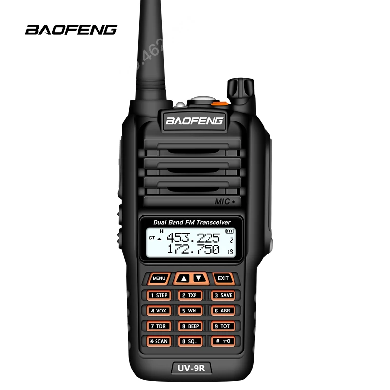 BaoFeng UV-9R плюс Водонепроницаемый портативная рация 8 Вт UHF VHF Двухдиапазонный IP67 КВ трансивер УФ 9R Ham Портативный радио