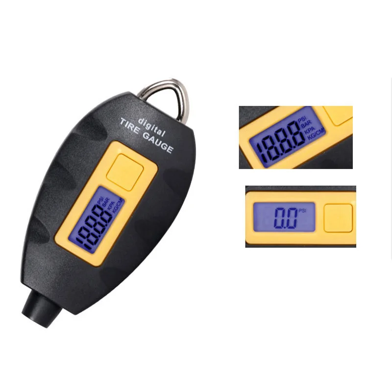 Portable Digital Car Tire Pressure Gauge LCD Display PSI KPA BAR Car