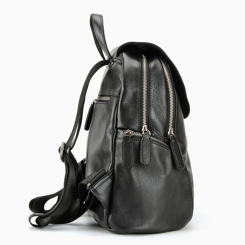 Рюкзак из натуральной кожи, женские сумки, модный рюкзак, сумка для ноутбука, двойная молния, рюкзак для путешествий, Женский Карманный школьный рюкзак для девочек
