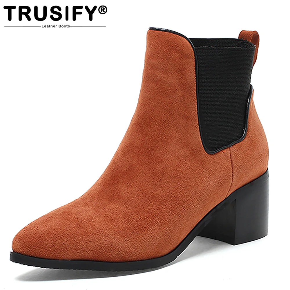 Suede angle boots TRUSIFY 2017 Ohatmosphere Cow An