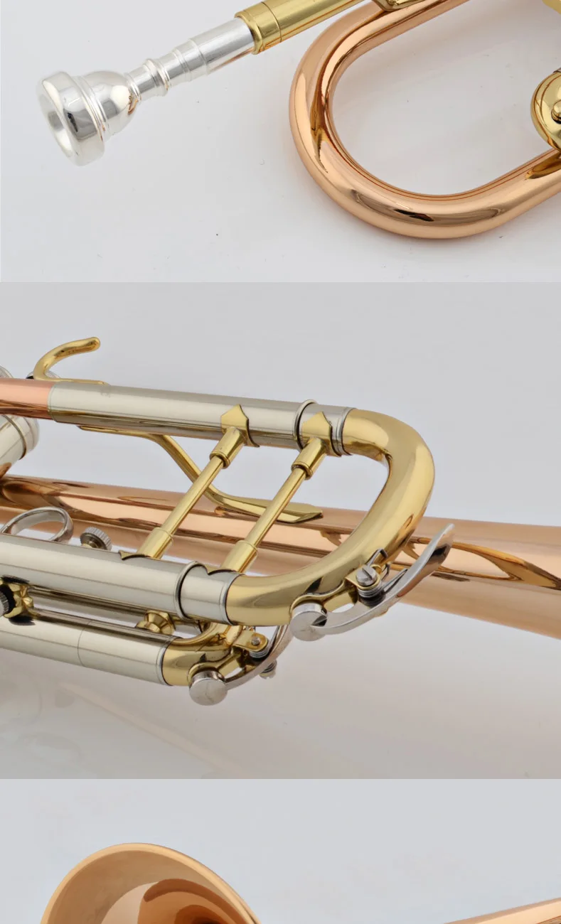 Jazzor JBTR-430 Профессиональный бемоль труба фосфор-медь труба рупором Футляр духовые инструменты