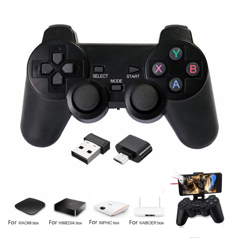 

Wireless Gamepad For PS3 Android Phone TV Box Joystick 2.4G Joypad Game Controller Remote For Xiaomi OTG Smart Phone