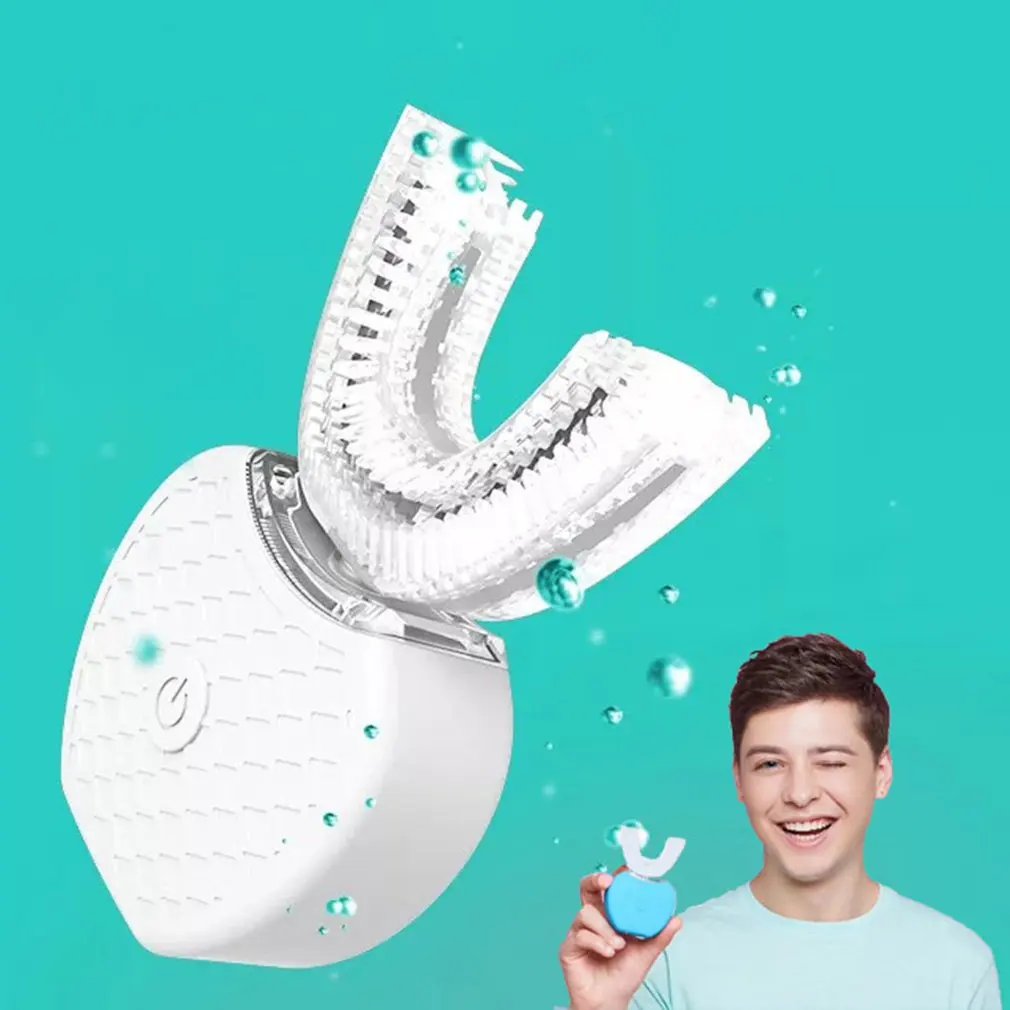 360 градусов Беспроводная usb зарядка ленивый автоматический Sonic силиконовая электрическая зубная щетка отбеливание зубов Чистящая Щетка инструмент для ухода за полостью рта