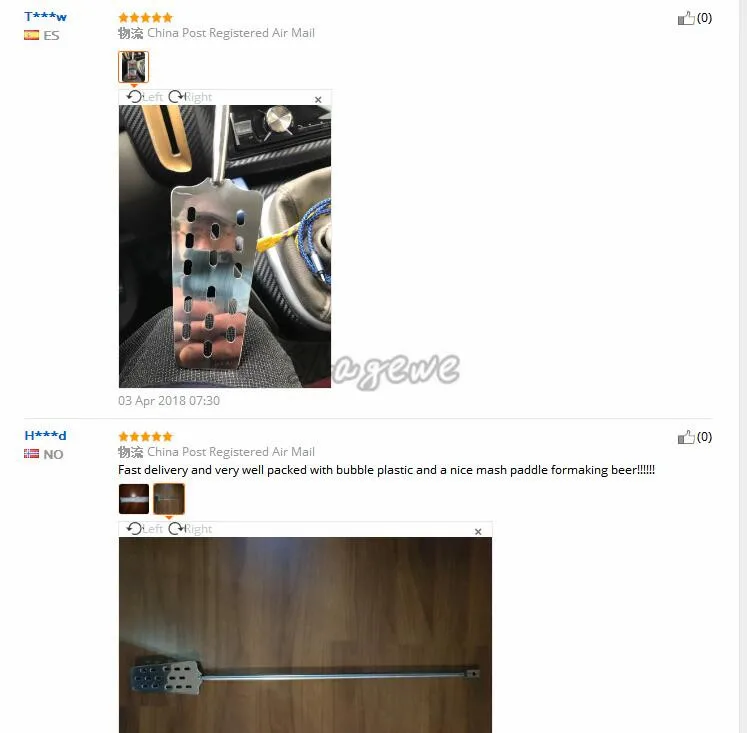 24.2 61cm Length Stainless Steel Mash Paddle Tun Mixing Stirrer Paddle Mash 15 hole paddle Homebrew Beer Making (4)