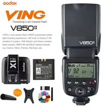 Godox V850II GN60 HSS 2,4G Беспроводная система X Speedlite литий-ионная аккумуляторная вспышка+ X1T-F триггер для камеры Fujifilm DSLR