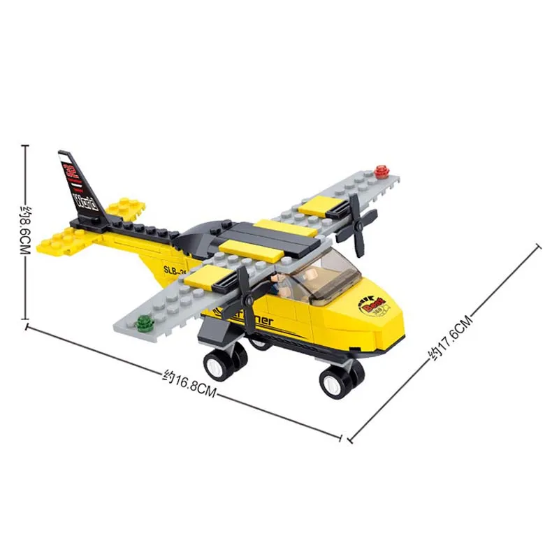 Sluban M38-B0332 BUS Building Block Set 3D Construction Brick Toys Educational B 