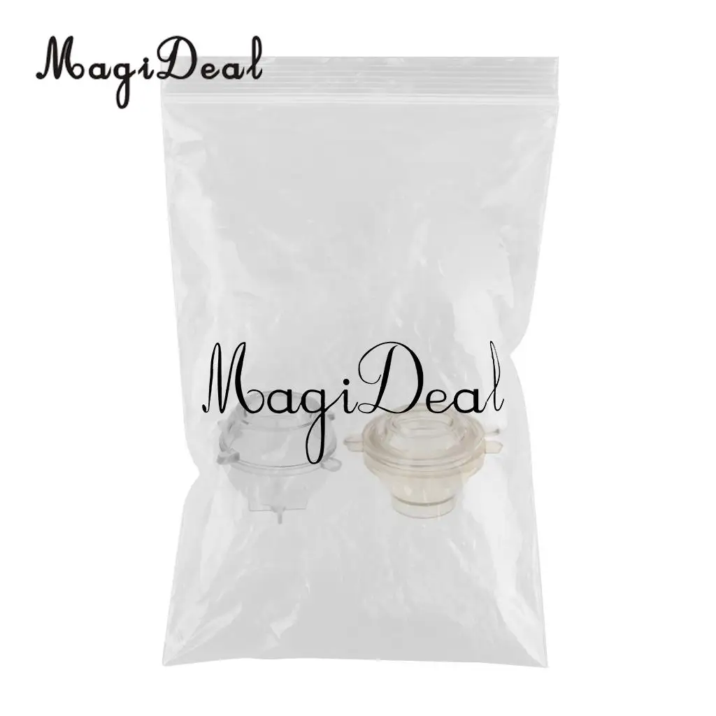 MagiDeal 2pcs Durable Plastic Round Soap Candle Making Mold Holders Mould for Handmade Soap Candle Making Accessories