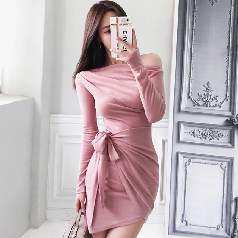 Off Shoulder Bodycon Midi Dress - Chiffon Sleeves / Black Length slimming bodycon dress what does it mean meme throughout history lexington