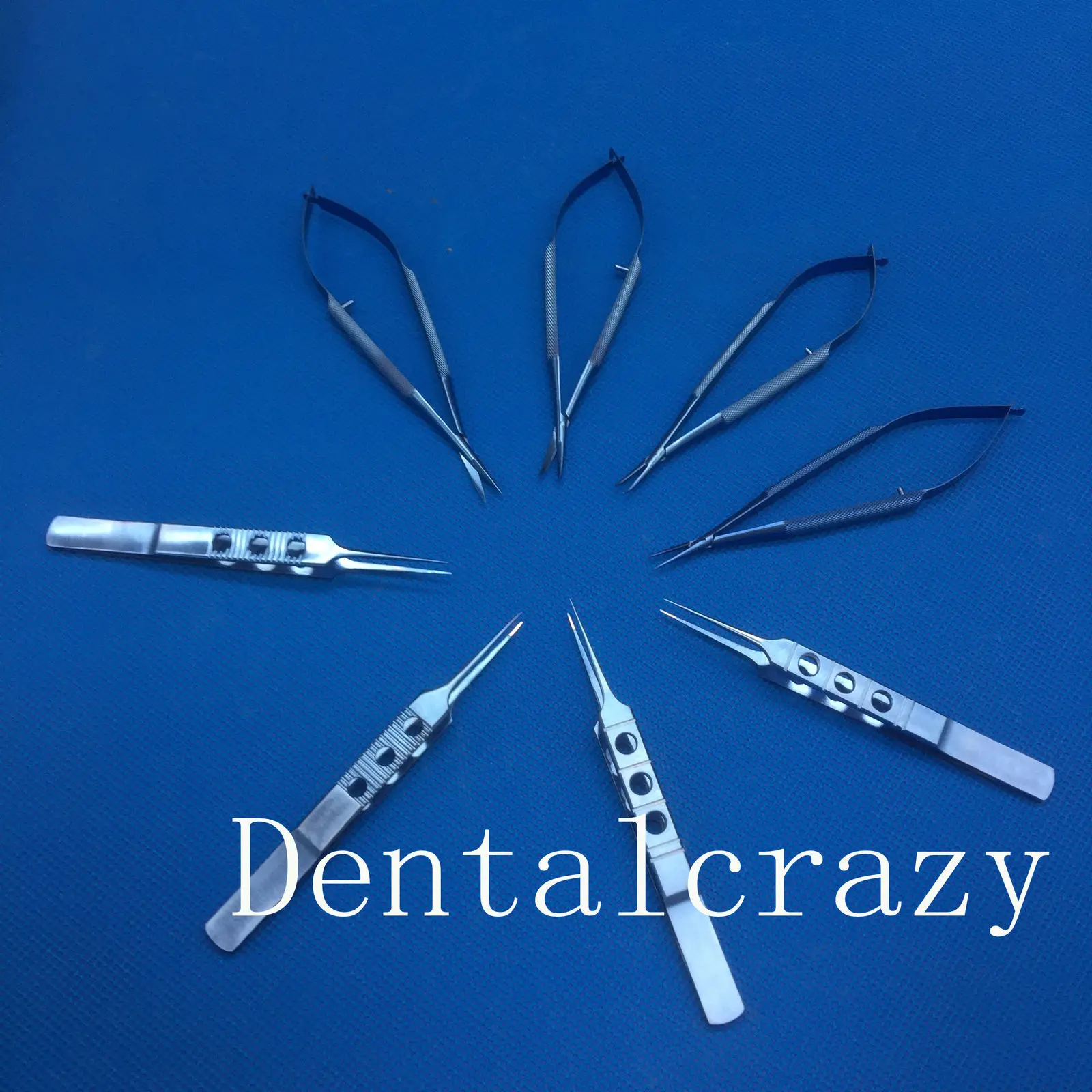 Titanium do Equipamento Pces com Case Oftálmico da Microcirurgia de 8 Instrumento Cirúrgico 6 Instrumento cirúrgico titanium do equipamento oftálmico da