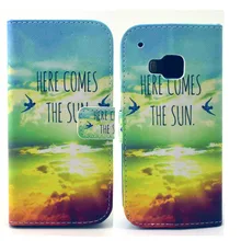 Here Comes The sol projeto Pu Leather virar Magnet Wallet fique Pouch Case capa para HTC One M9 nova Hotsale