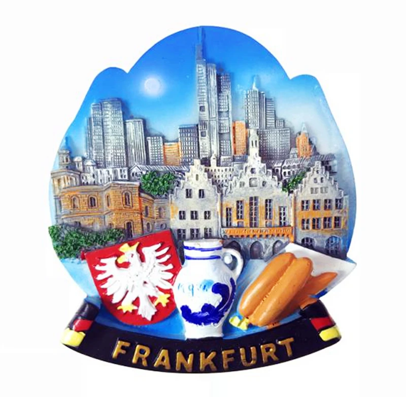 Frankfurt Germany Magnet Rubber Weichgummi,Neu,Souvenir Germany 