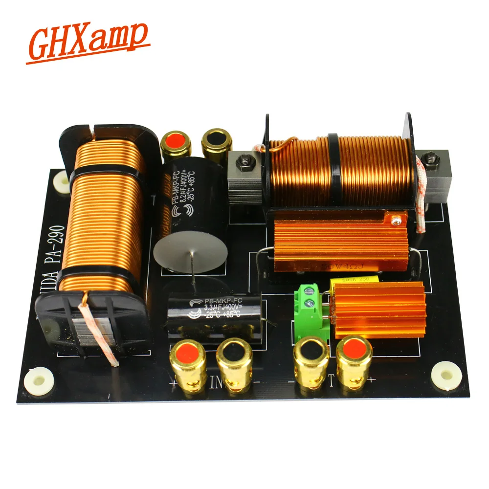Crossover do Orador do Woofer do Tweeter de Ghxamp Oradores da Fase da Polegada hz para 12-15 Graves Agudos 2 Maneira Crossover 2000 1pc 600 W-800 w