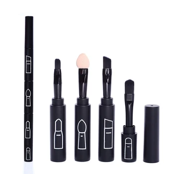 

4 in 1 Makeup Brush Four Makeup Brush Creative Superposition Cosmetic Brush Portable Mini Telescopic Makeup Brush