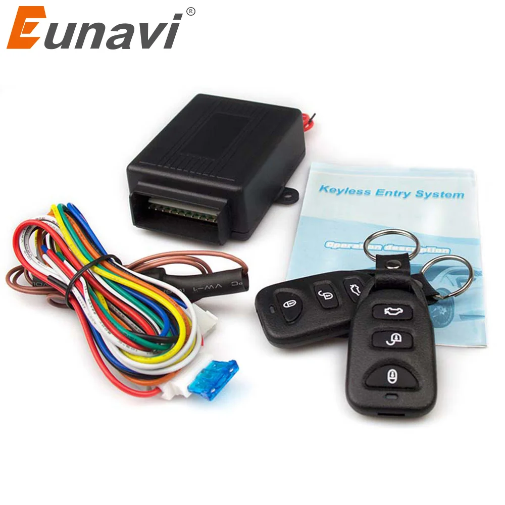 Kopen Eunavi Nieuwe Universele Auto Centrale Kit Deurvergrendeling Locking Vehicle Keyless Entry Systeem hot selling