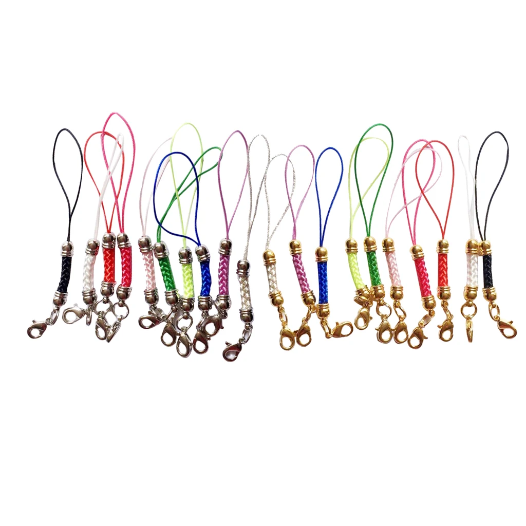 20 Pieces Mixed Colors Cell Phone Lanyard Cords Strap Lariat with Lobster Clasps