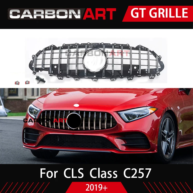 CLS C257 Новое поступление GT гриль для Mercedes CLS класс C257 Авто Передняя решетка CLS300 CLS350 CLS450 CLS500 стайлинга автомобилей
