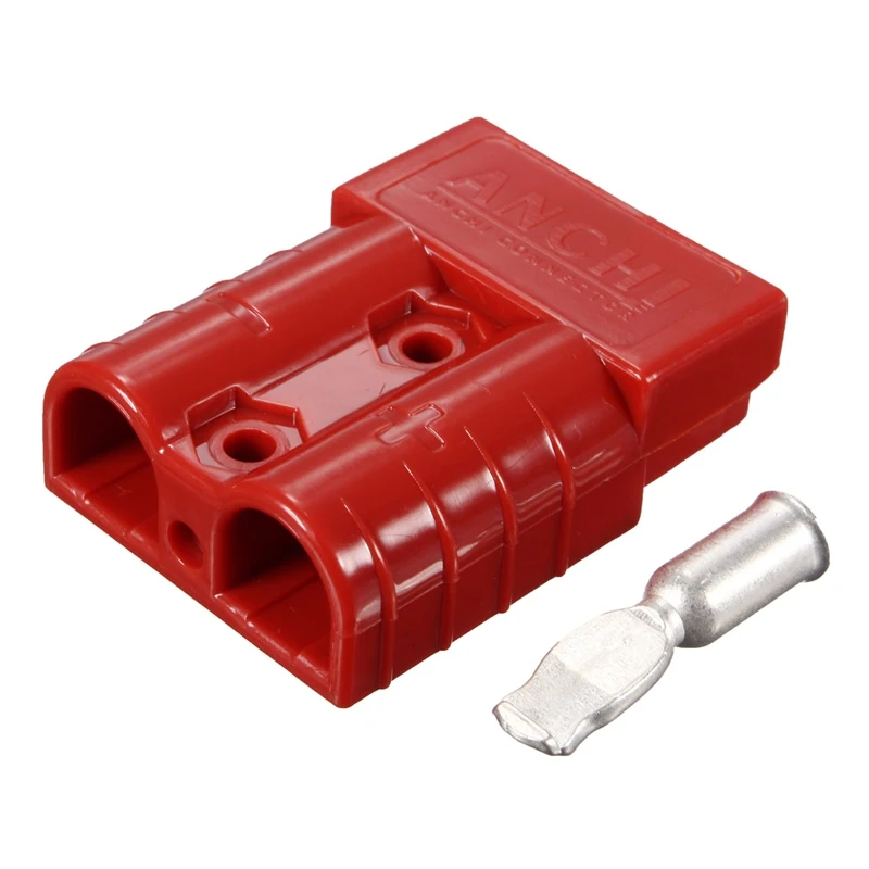 

50A 8AWG Battery Quick Connector Plug Connect Disconnect Winch Trailer Red Black 2 Colors For RC Toys Part