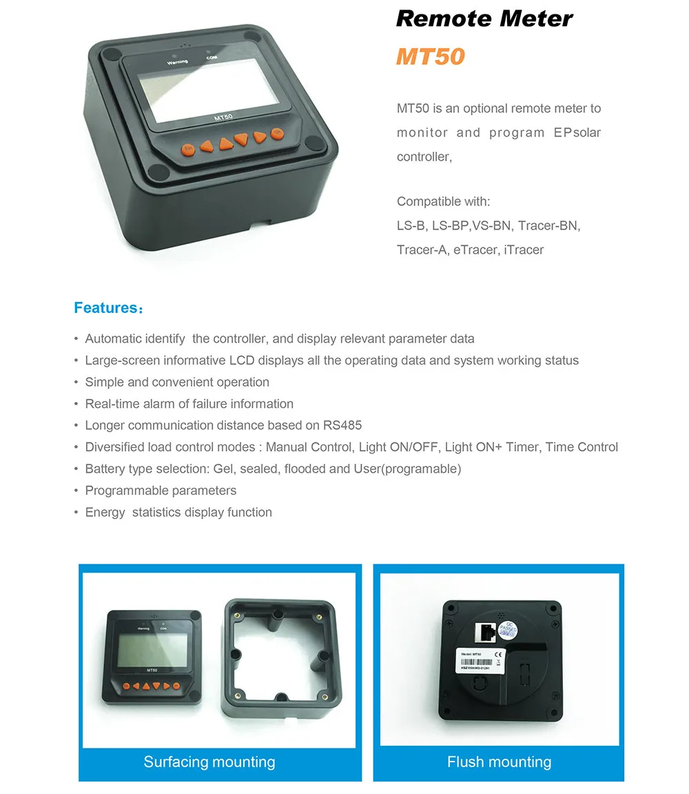 20amp com Usb + Sensor de Temperatura Epsolar Epever Marca Regulador Solar Função Wi-fi Pwm Ls2024b 20a - 3 Pwm ls2024b 20a 20amp com usb +