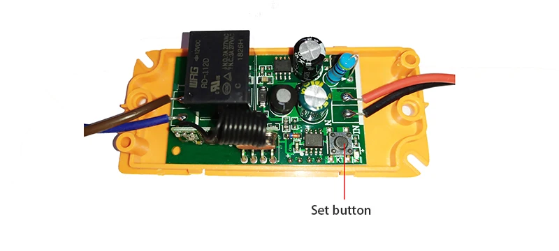 Wofea Беспроводная связь переключатель управления питанием с автоматическим включением и автоматическим выключением 1 канал 95-260 в 10 А