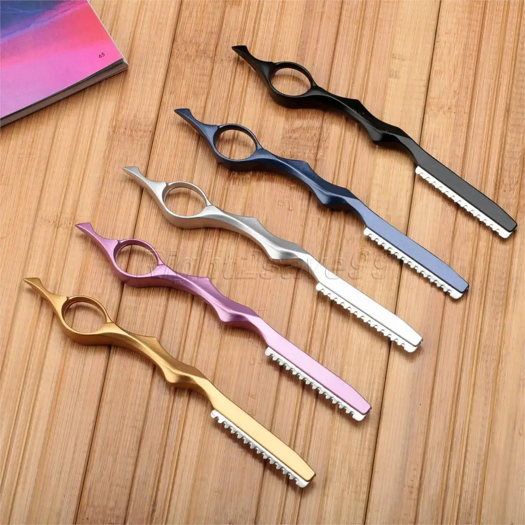 Новый Красочный Стрижка волос Бритва Professional волосы сужающийся нож стрижка триммер для бровей стилист нож салоны красоты посвящают