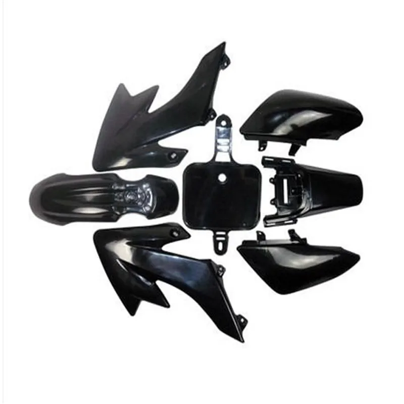 Подлинное пластиковое крыло Обтекатель тела полный набор мотоцикл Корпус Крышка для 50-160cc Honda XR50 CRF50 SDG SSR Baja Dirt Bike Pitbike - Цвет: Black