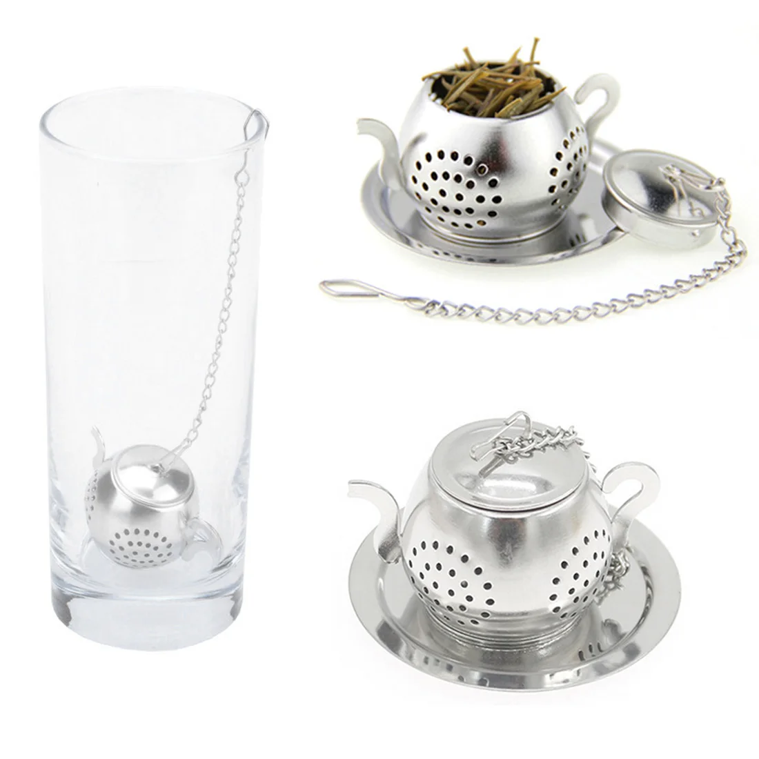 

1pc Stainless Steel Tea strainer Reusable Strainer Teapot Infusor Mesh Tool Tea infuser Kitchen Tools