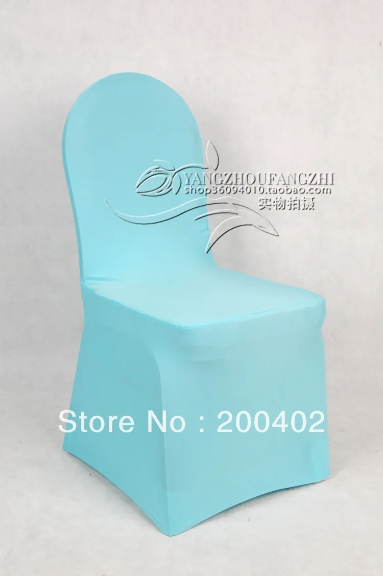 free shipping baby blue spandex chair cover for weddingsin Chair Cover