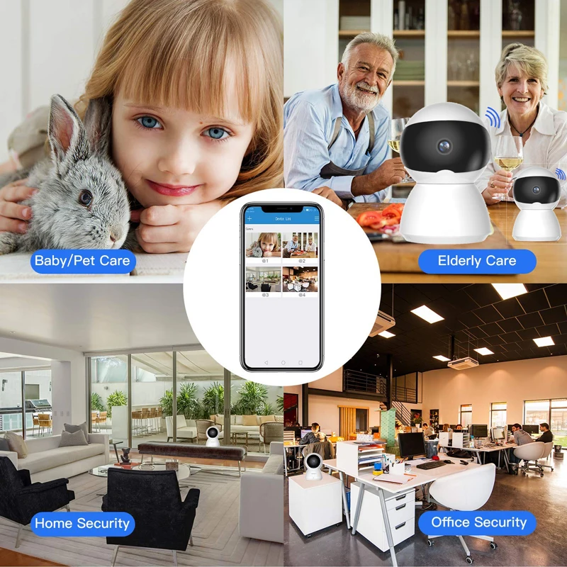  Più nuovo HD 1080P Baby Monitor IP WiFi Della Macchina Fotografica Senza Fili Auto Tracking Visione