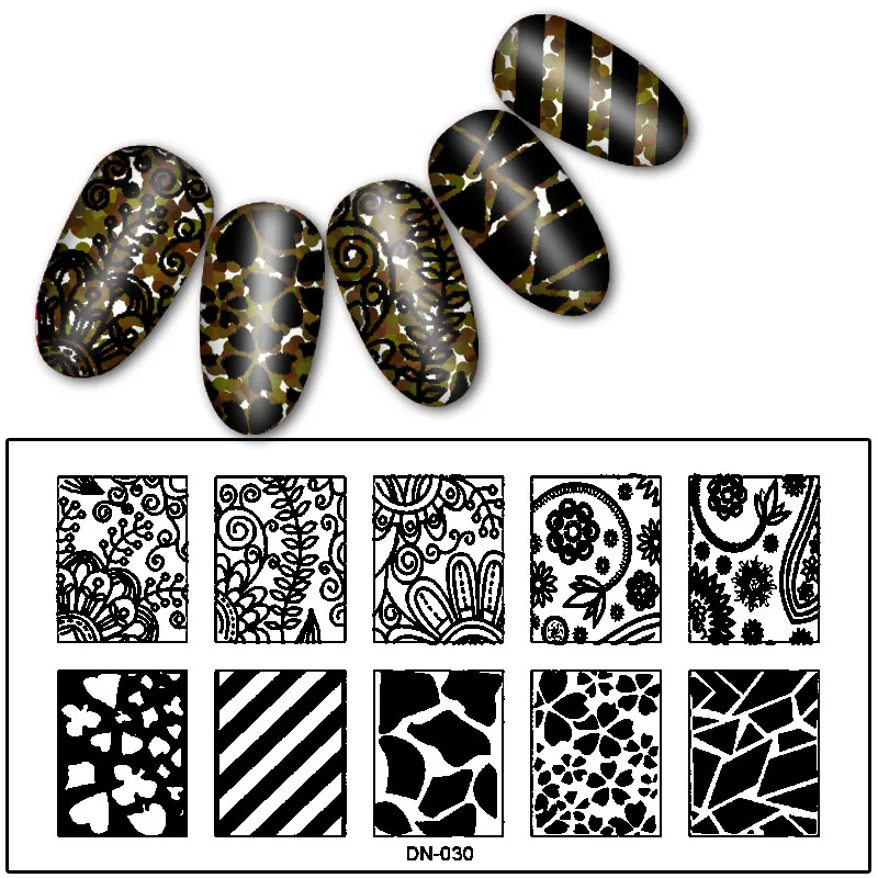 1 шт. 6*12 см штамповки для ногтей пластины Цветочные шаблоны изображений штамп скребок стальной лак Konad ногтей штамп шаблон для маникюра