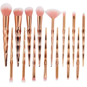 

MAANGE 15Pc Mermaid Makeup brushes Foundation Eyeshadow Contour Eye Lip Makeup Brushes Set 5U0103