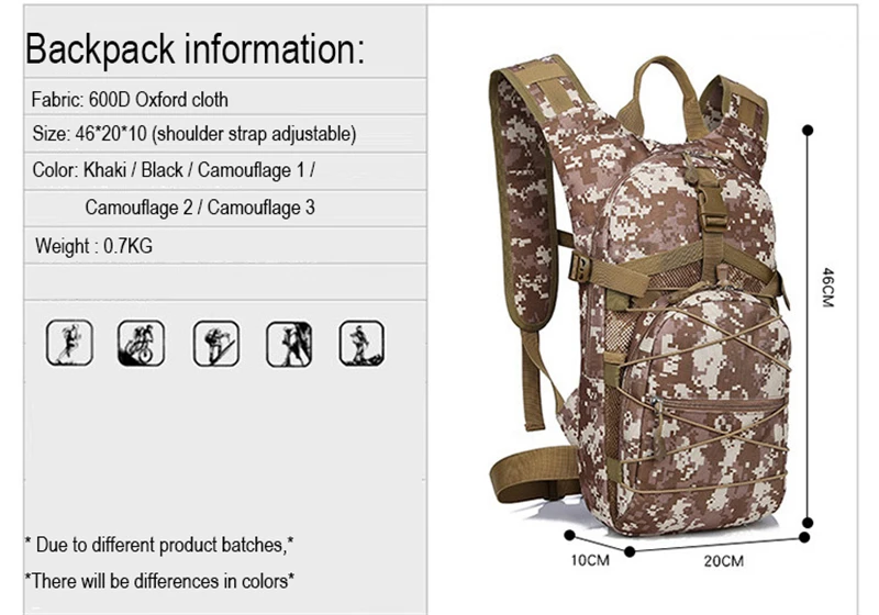 Тактический рюкзак Водонепроницаемый рюкзак для походов на открытом воздухе дорожный рюкзак военный кемпинг спортивная сумка модный рюкзак для верховой езды