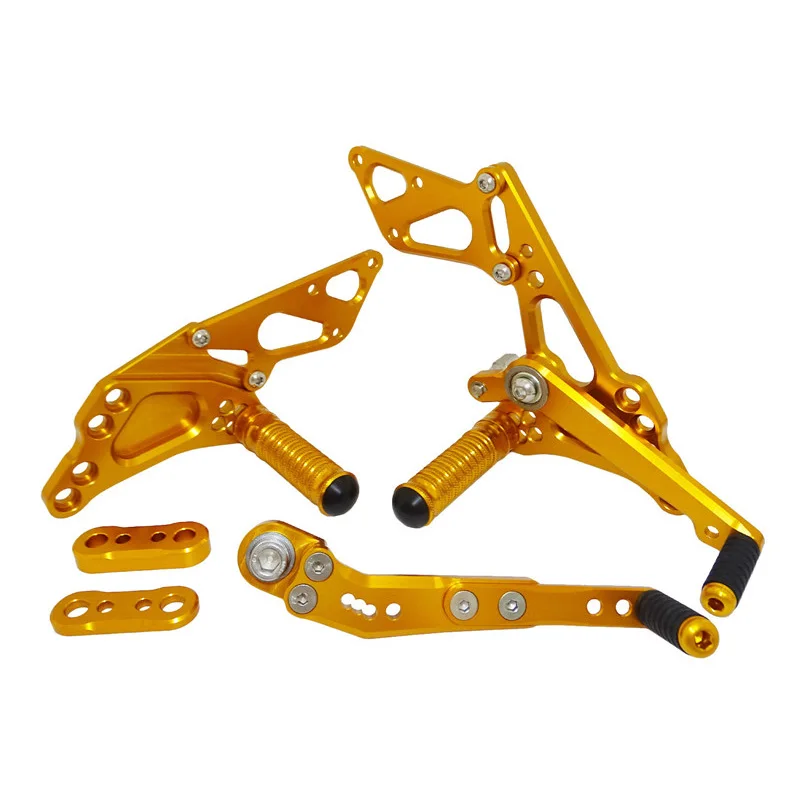 Waase мотоцикл Rider Racing Rearset задние наборы подножки колышки для Suzuki GSXR 600 750 2011 2012 2013 - Цвет: Gold