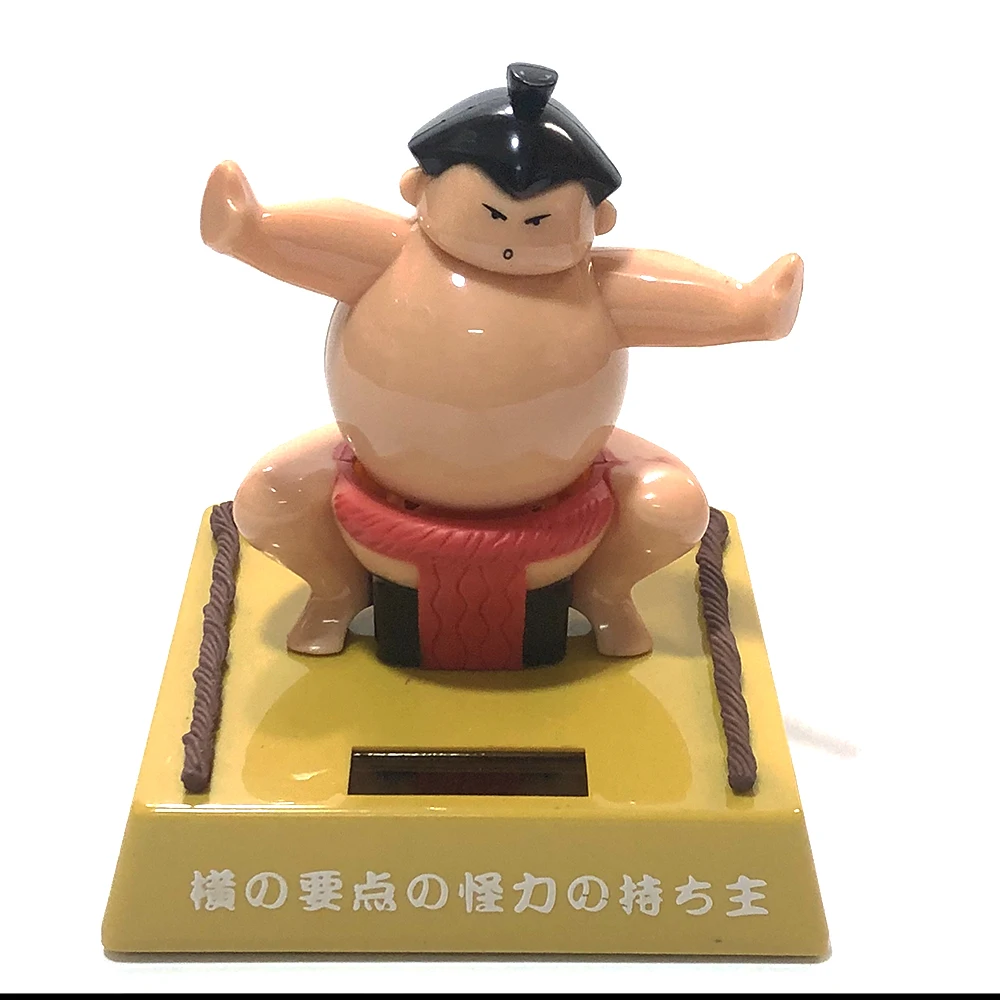 Венсеко солнечной энергии автомобиля игрущка "болванчик" jspanese sumo wrestler автомобиль орнамент качающийся милые аксессуары для декорирования машины