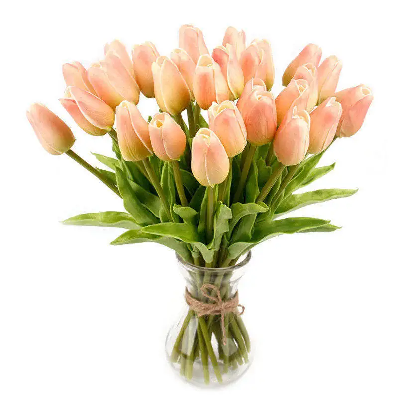 10 шт тюльпан Искусственный цветок розы сенсорный латекс свадебный букет украшение для дома