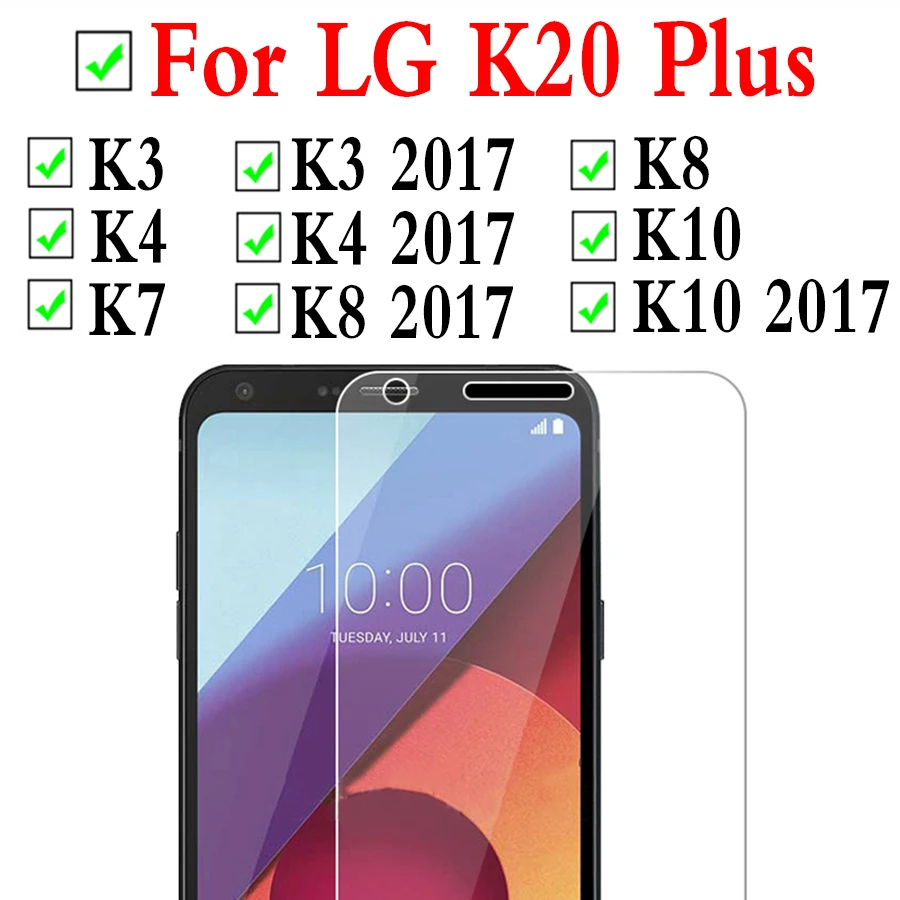 Защитное стекло для lg k3 закаленное k8 k4 k7 k10 k20 plus 2017 защита экрана 8 k 3k 4 10 3 7 20 пленка