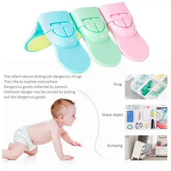

Baby Safety Lock Safety Supplies Multi-function kids Anti-Pinch Finger Right Angle Lock Right Angle Lock Random Color Delivery