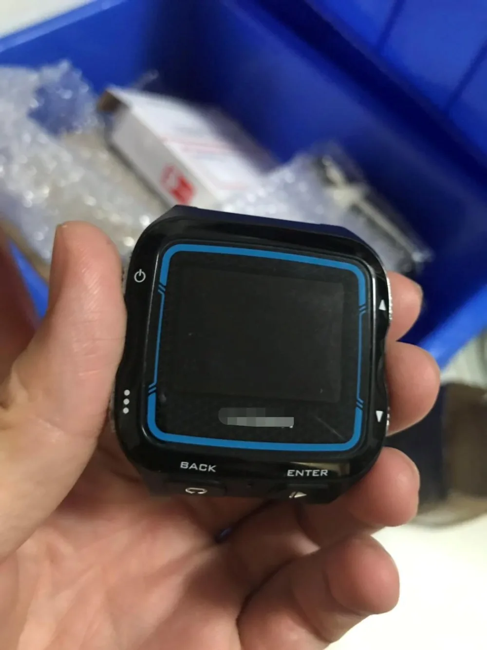 Чехол для часов Garmin Forerunner 920XT GPS передняя крышка стекло с ЖК экраном черный/синий