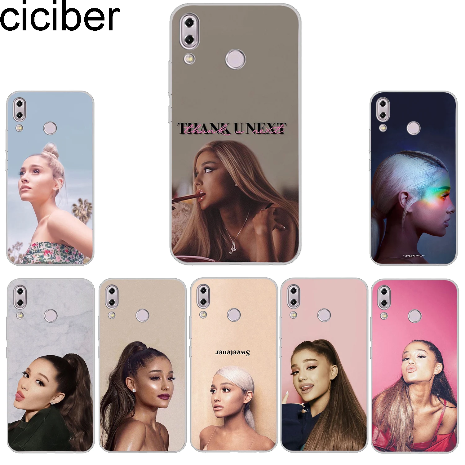 

ciciber Phone Cases For ASUS Zenfone 5 5Z 5Q Lite Max Plus (M1) Case Back Cover ZE620KL ZS620KL ZC600KL ZB570TL Ariana Grande