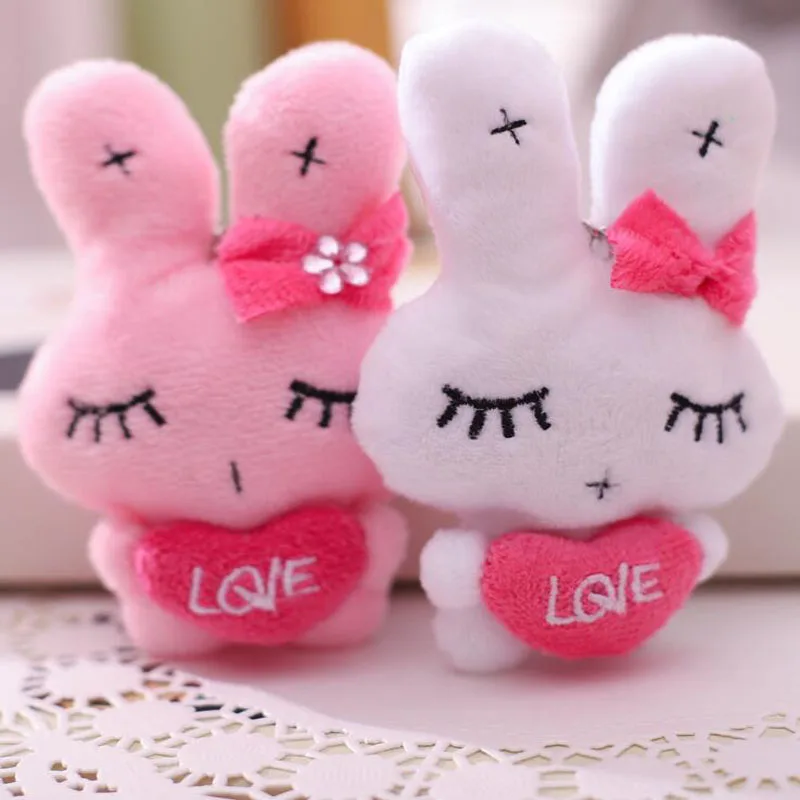 

1PCS Mini Bow Rabbit Plush Toy Hug Rabbit Doll Toy Cute Rabbit Bag Pendant Creative Cute Hug Love Rabbit Children Girl Gift