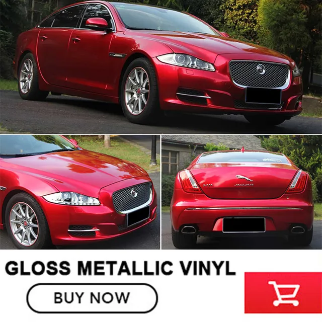 gloss lipstick red like gloss metallic vinyl wrap Roll For car 1.52x20m