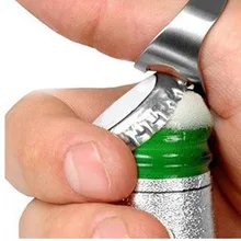 Новая открывашка для напитков из нержавеющей стали кольцо на палец открывашка для пива бутылка для напитков открывалка 2 шт