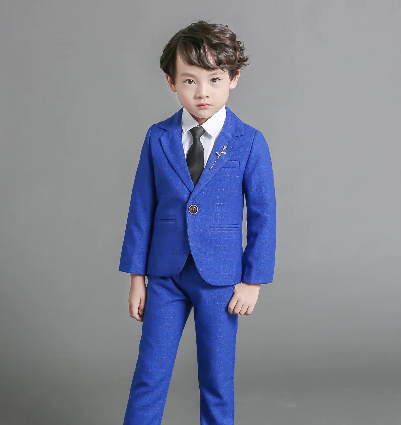 Flowers Boys Formal Suit Wedding Birthday Party Dress Gentleman Kids